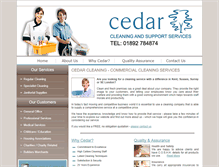 Tablet Screenshot of cedar4cleaning.co.uk